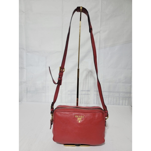 Prada Handbags - Authentic PRADA Vitello pocket Phenix Camera Bag Rosso